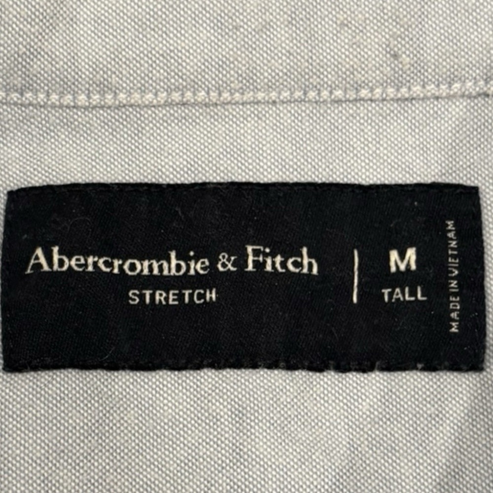 Abercrombie & Fitch Light‎ Blue Button Down Shirt Long Sleeve Men's Medium Tall - Picture 3 of 5
